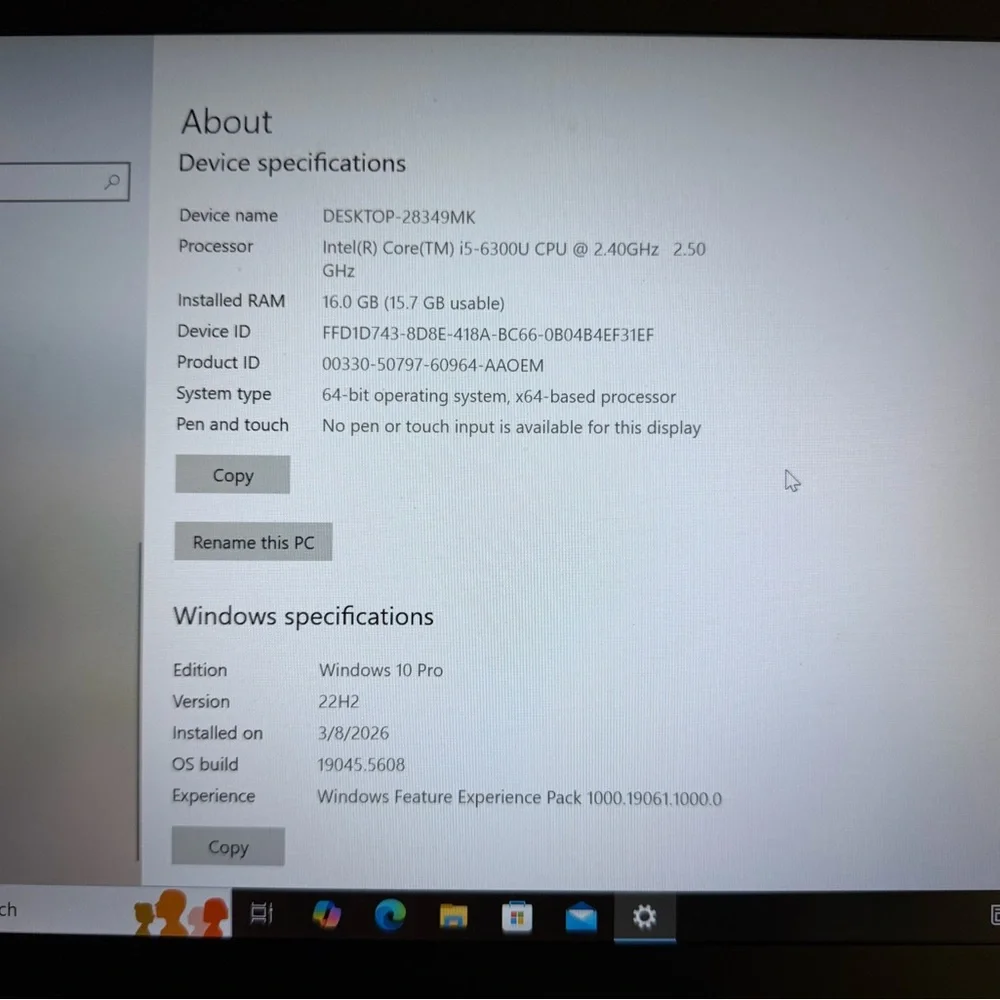 Lenovo Laptop - Black and Gray
